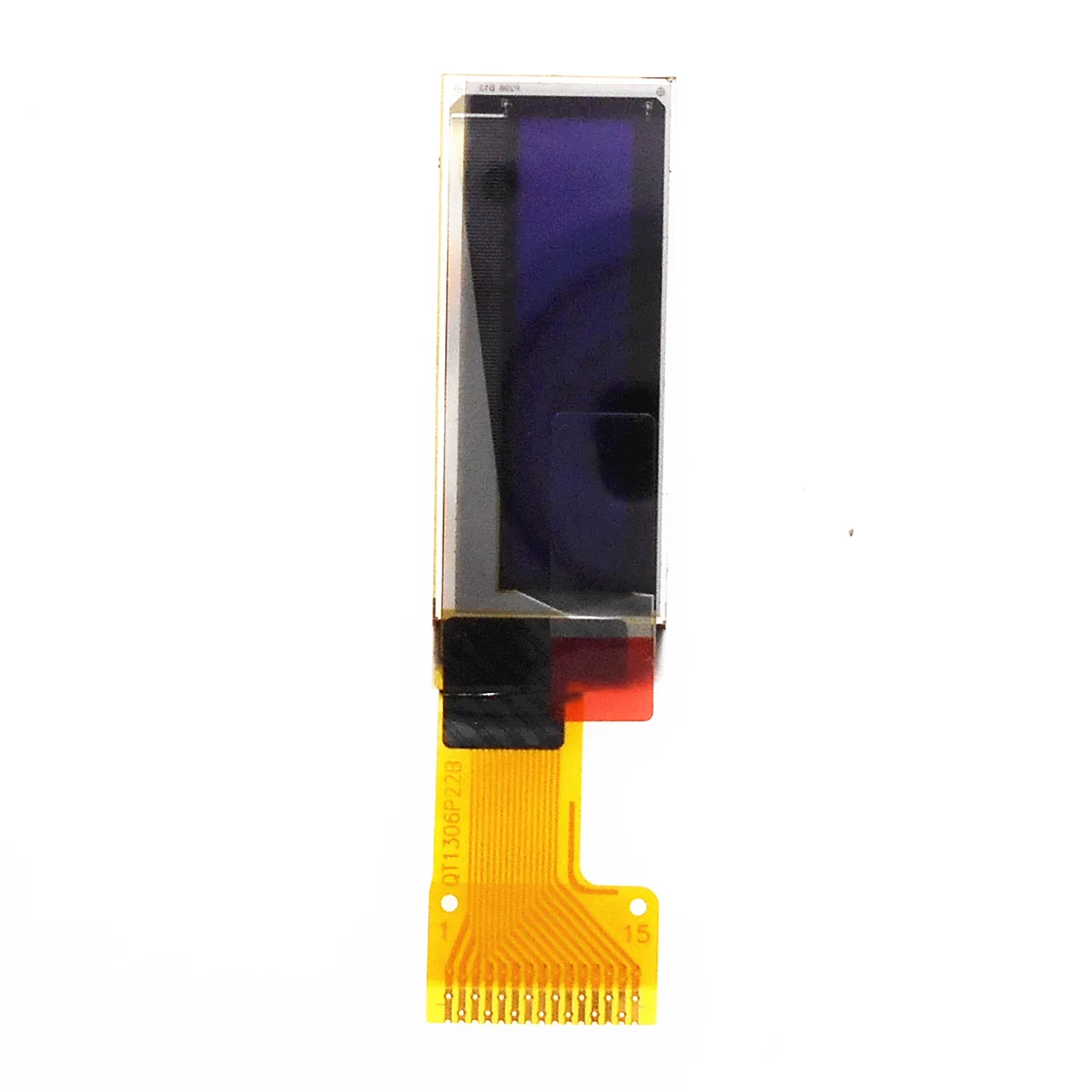 

SPI 0.91 inch blue / white OLED display 128*32 15pin OLED screen SSD1306SPI interface QT1306P22B 0.91 inch OLED