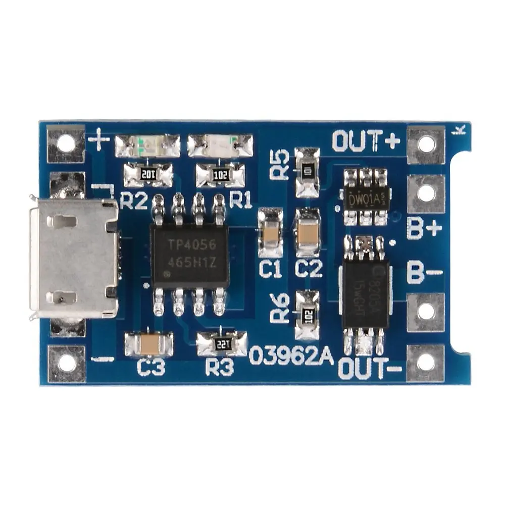 

5 pcs 1A 5V Micro-USB TP4056 Lithium Battery Power Charger Board Module TE420