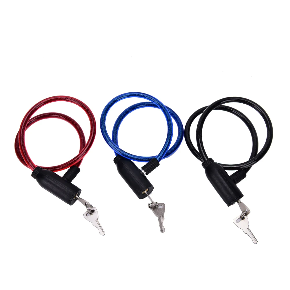 

2017 Cycling Cable Anti-Theft Bike Bicycle Scooter Safety Lock With 2 Keys 8*65cm