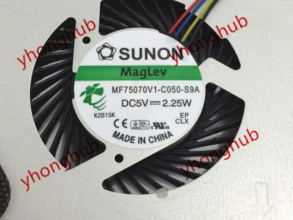 SUNON MF75070V1 C050 S9A DC 5V 2 25 W 4 проводной Сервер вентилятор охлаждения ноутбука|server fan|dc 5v