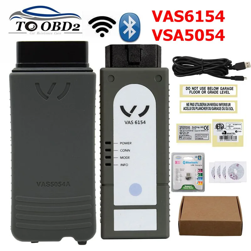 Оригинальный VAS5054 OKI Keygen VAS5054A Bluetooth AMB2300 ODIS V5.1.3 для VAS 5054A VAS6154 wifi V5.1.5 UDS для VAG с keygen