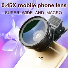 Zomei Mobile Phone Lens Wide angle Lens Super Macro 2in 1 Lens Kit Lens for iPhone 6S 6 Samsung HTC Sony