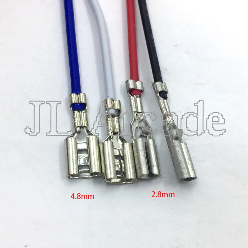 

10pcs/lot Arcade push button 2 pin cable HAPP style SANWA button switch wires for Jamma arcade USB Encoder wiring harness