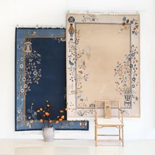 Свадебный ковер в китайском стиле, шерсть, большой размер, прикроватный ковер для гостиной, пасторальный ковер для украшения дома