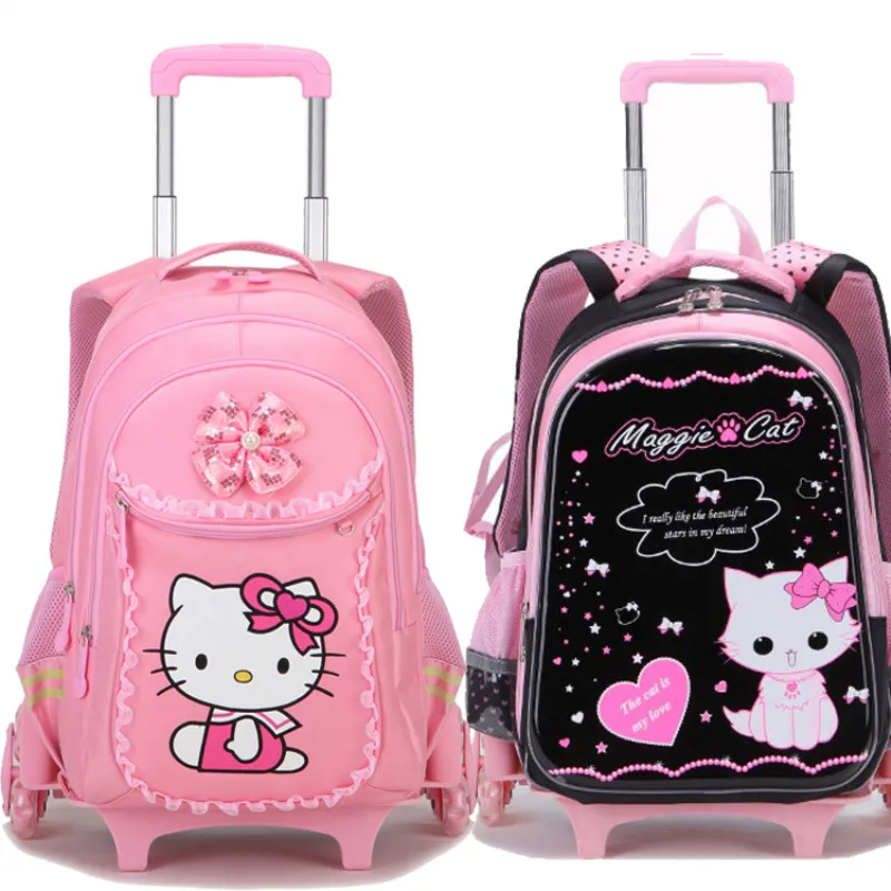 

luggage,Children's school bag, Girl trolley case 3-6, Trolley bag for children under 12 years old, Climbing stair trolley case,