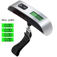 110lb/50 кг Чемодан весы, электронные цифровые Портативный чемодан дорожные весы весит багажная сумка Висячие весы Баланс Вес ЖК-дисплей