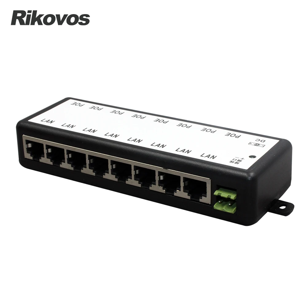 

Rikovos 8CH POE Injector for surveillance IP Camera