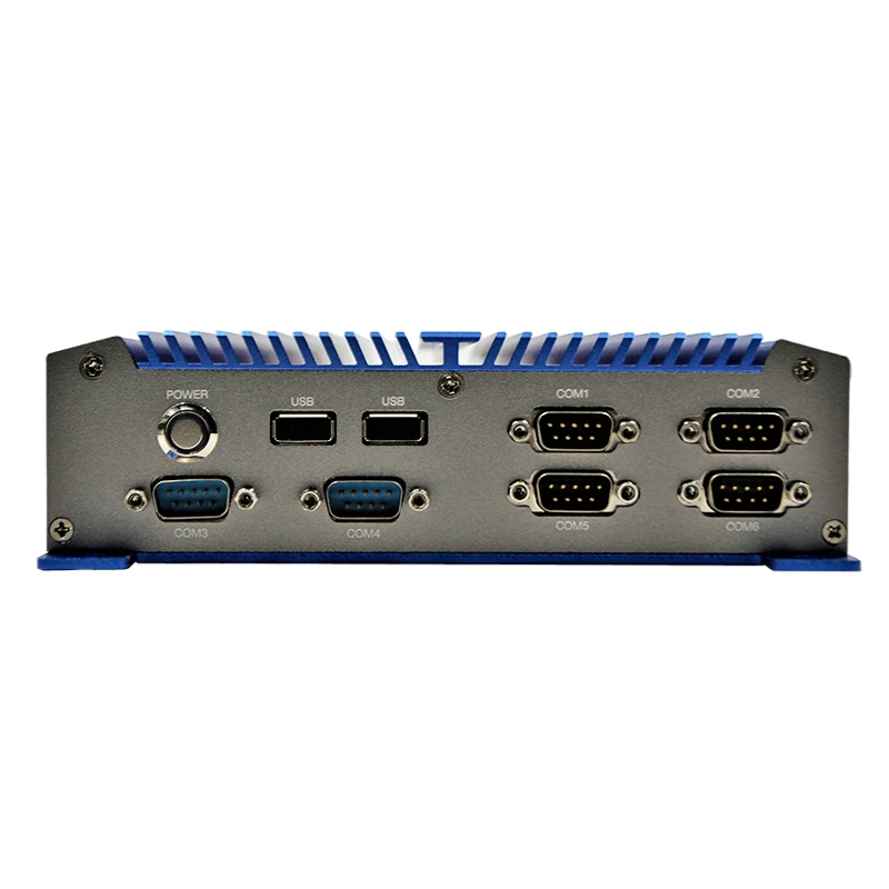 2018 безвентиляторный мини ПК с Intel Core N2800 Linux промышленный 5 RS232 двойной NIC LAN микро