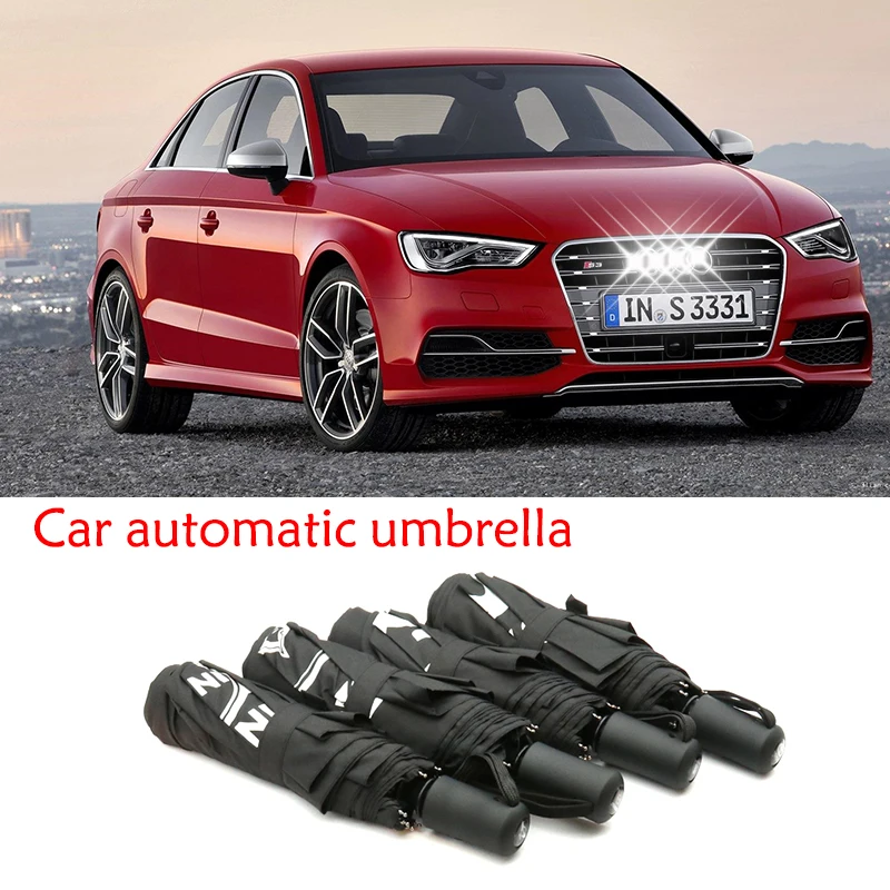 

Car styling logo Car Automatic rain umbrella For Audi S Line A3 A4 A4L A6 A6L A7 A8 Q3 Q5 Q7 B6 S3 S4 S5 R High quality umbrella