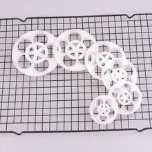 6 шт./лот лепестками роз Форма плунжеров коврик для украшения инструменты для пирожное, сладкая выпечка помадка пирожные кондитерский инструменты фунты 466