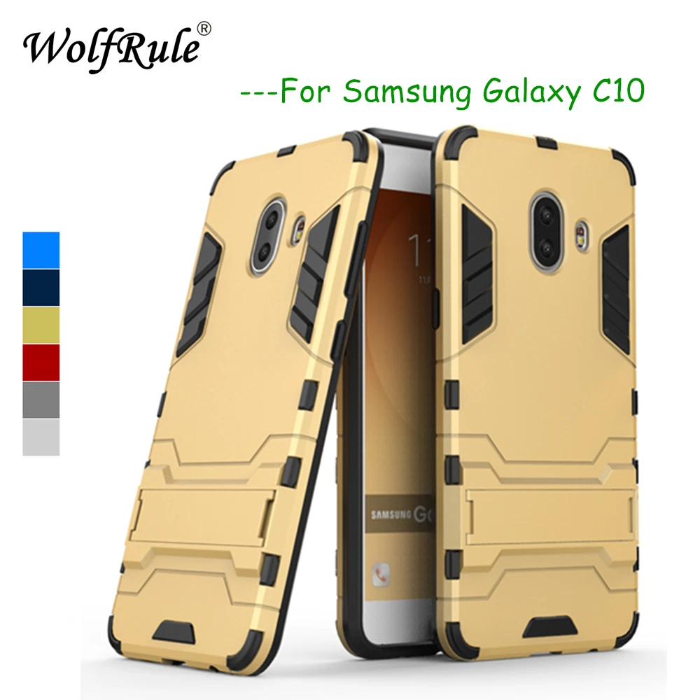 WolfRule Anti Knock Funda Para Samsung Galaxy C10 Funda De Silicona Y 