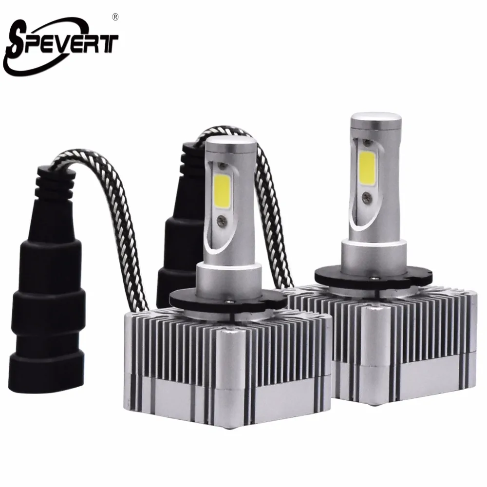 SPEVERT 110W D1S D3S Plug &amp Play автомобильная светодиодная лампа для фары 55W/Bulb 10000LM холодный