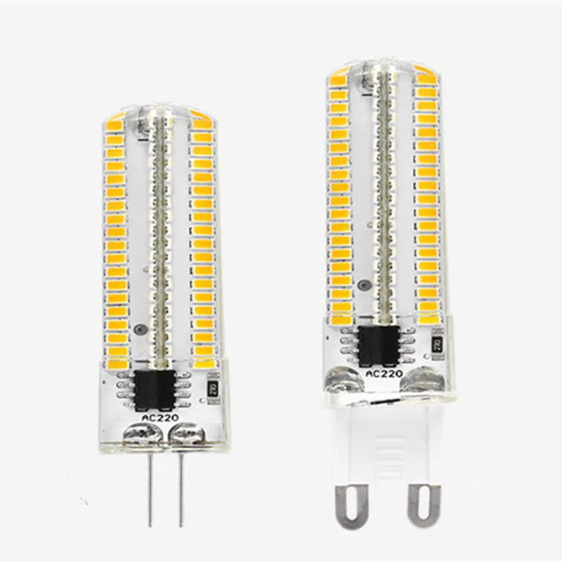 Лампочки G9 G4 7W 3014 SMD 152 светодиоды теплый белый/холодный белый диммируемая