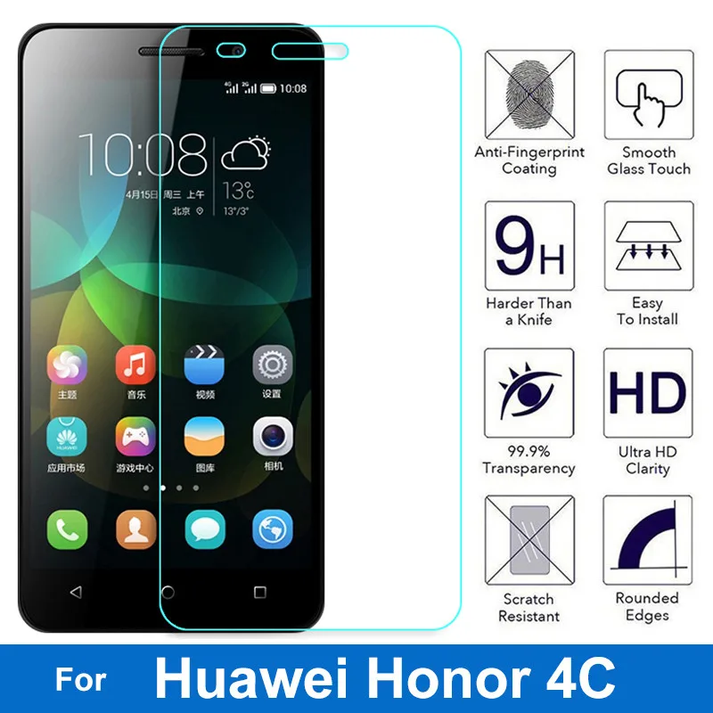 Honor Play 4C Защитная пленка для экрана 9H 2.5D защитная пленка из закаленного стекла для huawei G Play Mini honor 4C CHM-U01 honor 4c Dual