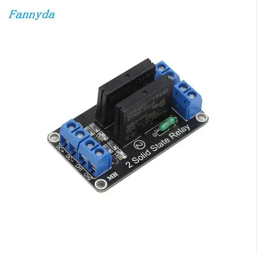 Релейный модуль Fannyda OMRON 5V 2 канала низкий уровень твердотельный релейный 250V 2A для