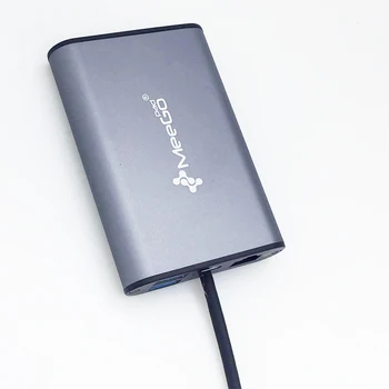 

Meegopad USB-C Hub V5 Type-C HDMI VGA RJ45 USB3.0*2 AUDIO TF Card slot Supporting all modes with type c port