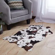 Новое поступление искусственный мех с бархатным узором имитация шкуры ковры и ковры корова ковер с рисунком Зебра 110*75 см ковры для гостиной спальни