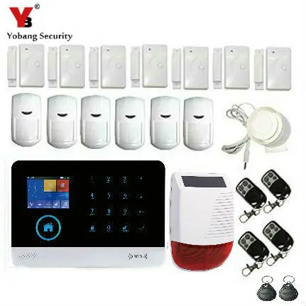 Yobang Security Wireless Home Security WIFI GPRS 3G font b Alarm b font System APP Control