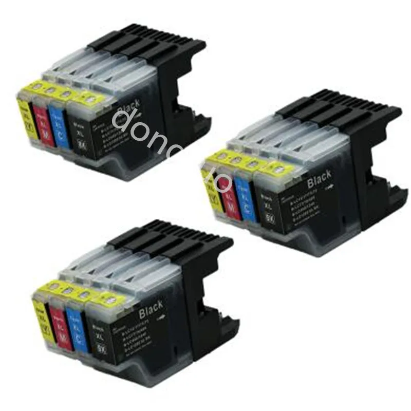 

12pcs Compatible Ink Cartridge For LC12 LC40 LC71 LC73 LC75 LC400 LC1220 LC1240 For Brother Printer MFC-J6910CDW J6710CDW J840N