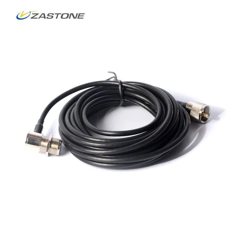 

Zastone 16FT/5M Coaxial Extend Cable for Car Walkie Talkie MP320 MP9000 5 Meter Car Radio Antenna Cable Low Loss Mobile Radio