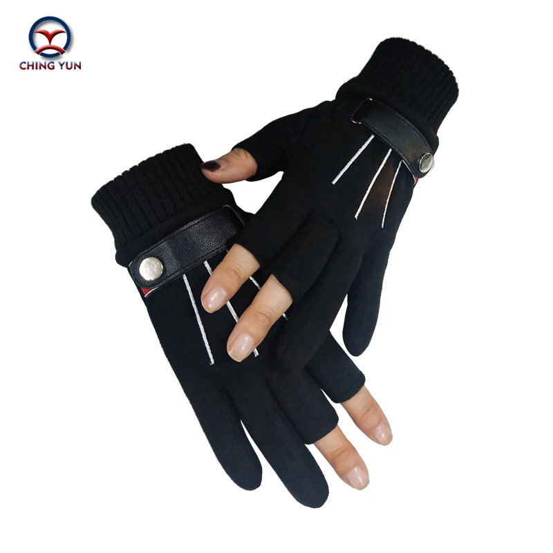 CHING YUN Missing finger Gloves Women&Men Elastic Breathable Semi-finger unisex Gloves Outdoor Ridding Climbing  spring Mitten