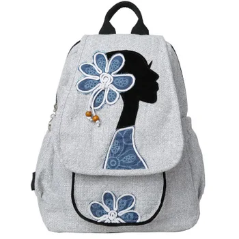 

Fashion String Appliques Cute National Shopping backpacks!Nice personality Charcters Embossing backruck Nice Bohemian backrack