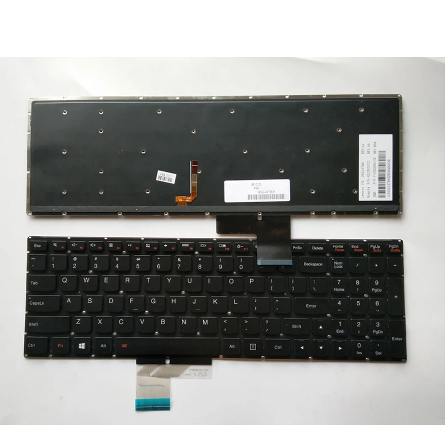  US Keyboard for Lenovo Y50 Y50-70 Y70-70 U530 U530P U530P-IFI Backlit