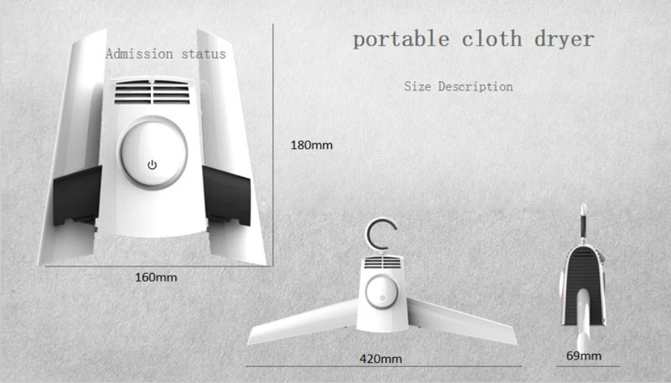 LSTACHi портативная электрическая сушилка для вещей складная вешалка для одежды 110 V и 220 V для путешествий и отеля