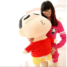 big new plush Crayon Shinchan toy huge red coat Crayon Shinchan doll gift about 100cm 555