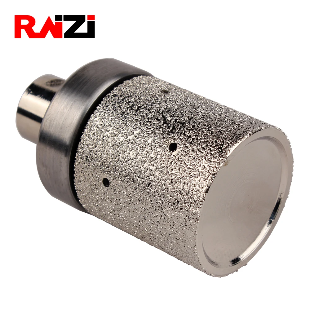 Raizi 2 Inch Vacuum Brazed Diamond Grinding Drum Wheel Coarse Medium Granite Marble Stone Angle Grinder Sink Grinding Wheel