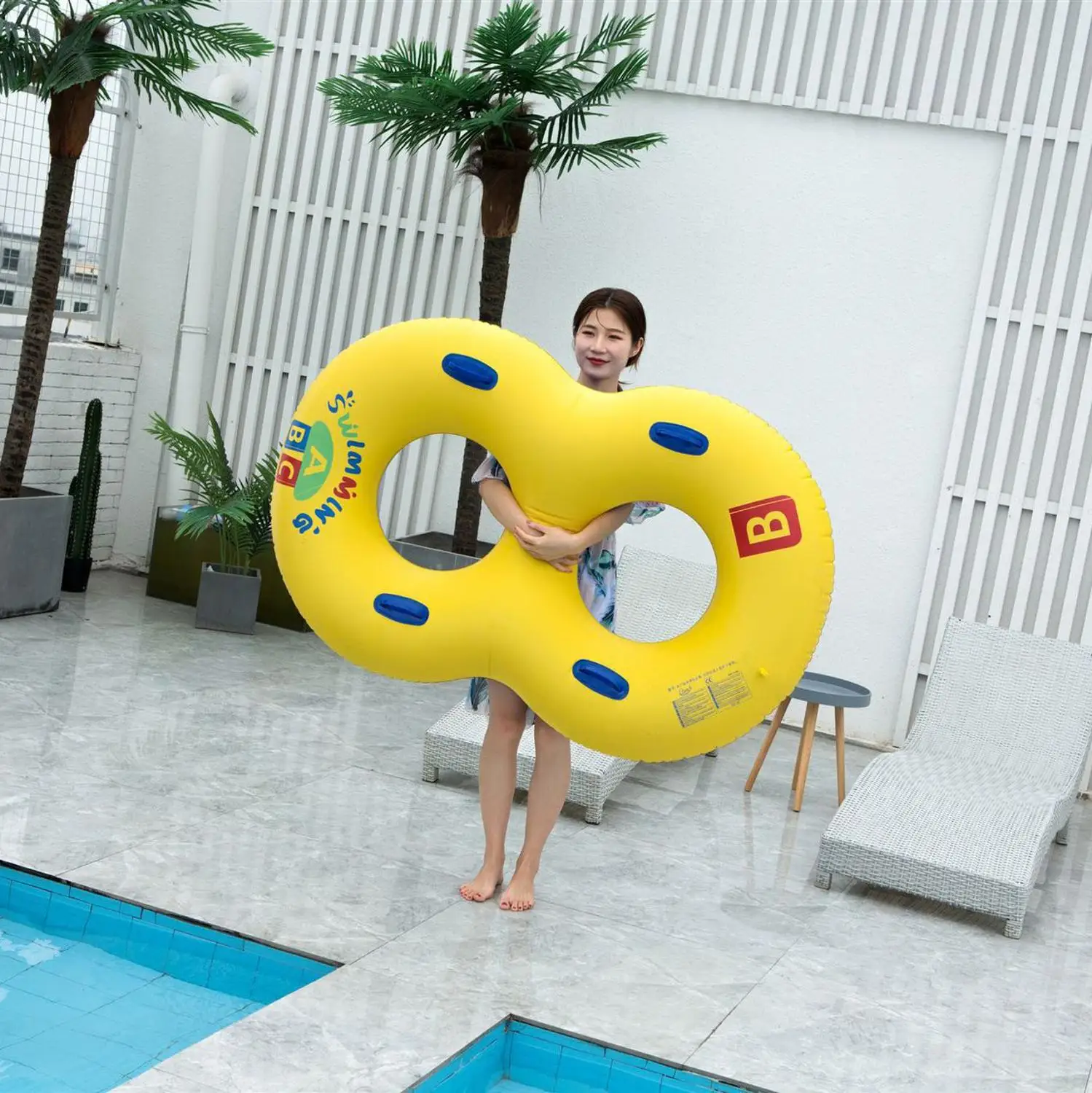 ROOXIN Swim Ring Tube Inflatable Float 8 Word Swimming Ring For Kids Adult Float Swimming Circle Pool Sand Water Play Swim Tube inflatable pool float inflatable swimming ring swimming pool floats