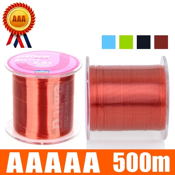 المتطرفة قوي 500 متر الملونة حيدة Linha دايوا حبل صيد من النيلون 500 متر الكارب الصيد سلك كابل اليابان خط 8-25lb