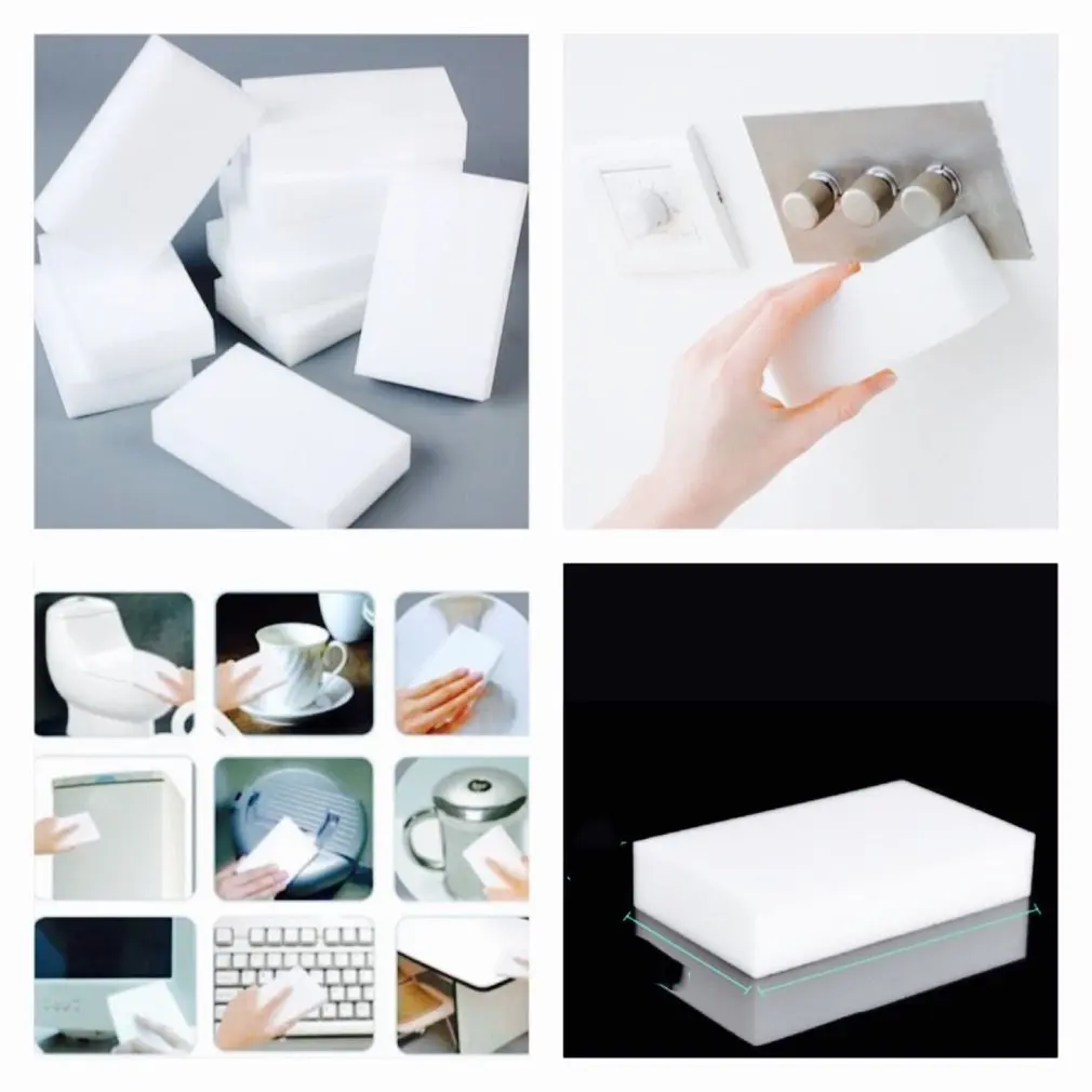 

10 Pack Magic Cleaning Sponge Melamine Foam Eraser Stain Dirt Remover Multi-functional Nano Sponge Environmentally Friendly