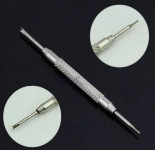 

Double-headed Ear Adjustment Needle Repair Tool Removal Table Adjuster Steel Belt Watch Unloading And Cutting Table Strap 2PCS