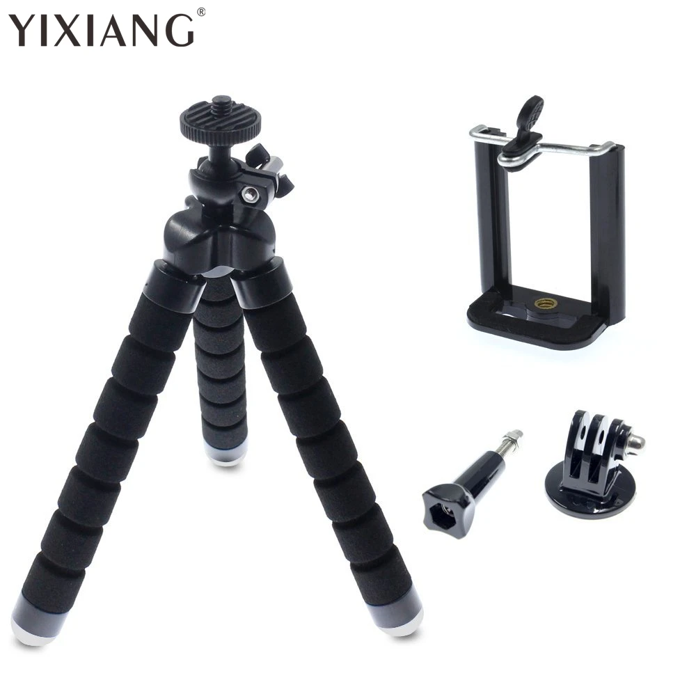 YIXIANG Mini Flexible Octopus Tripod + Phone Holder Bracket Holders