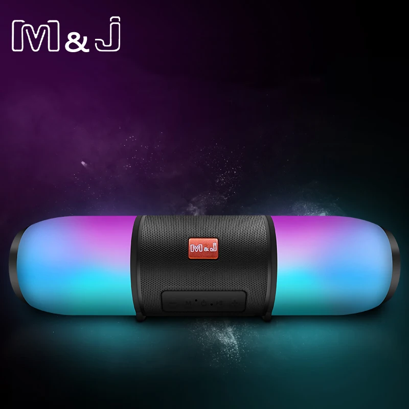 M&J colorful Portable LED Bluetooth Speakers Wireless Small Music Audio TF USB FM Light Stereo Sound Speaker For Phone With Mic M&J colorful Portable LED Bluetooth Speakers Wireless Small Music Audio TF USB FM Light Stereo Sound Speaker For Phone With Mic