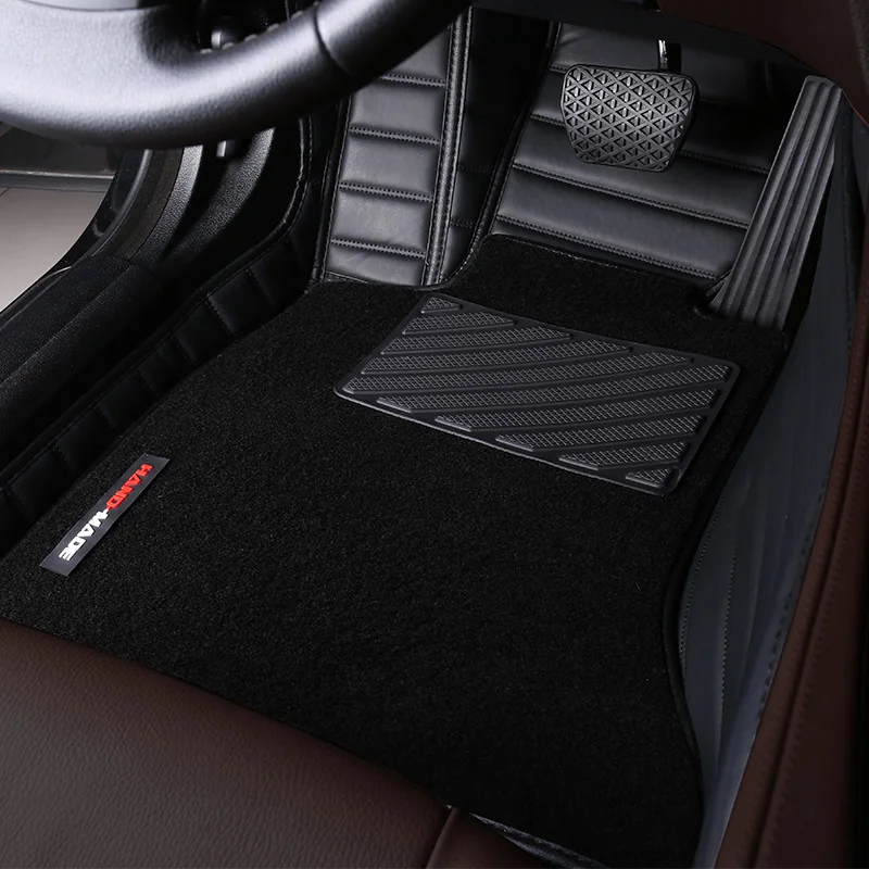 

HLFNTF custom Double car floor mat for SsangYong Korando Actyon Rexton Chairman Kyron car accessorie car styling auto floor mat