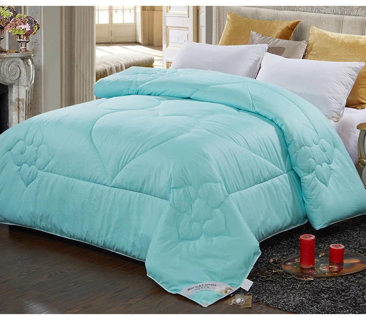 GraspDream Cotton Mulberry silk luxury quilts Winter bedroom thick Warm Quilted duvets single/double bedding comforter blankets