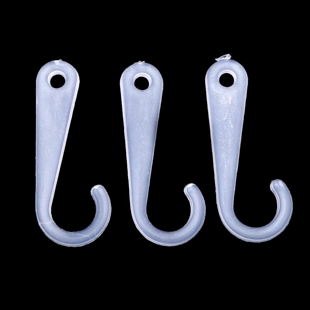 50pcs Plastic J Hooks Fasteners Socks T-Shirt Clothing Display Hanger