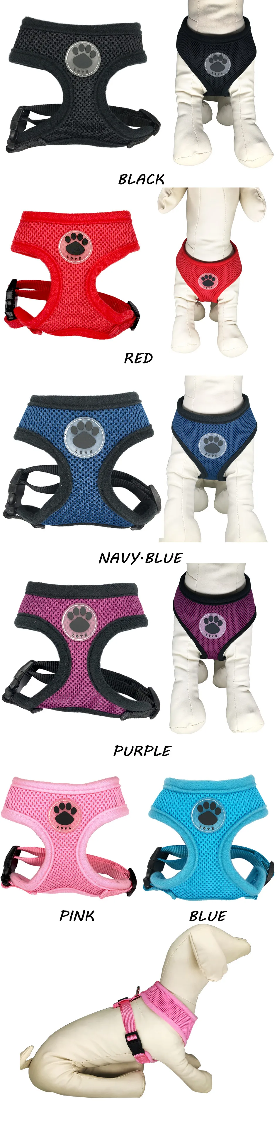 Breathable Dog Cat Control Harness