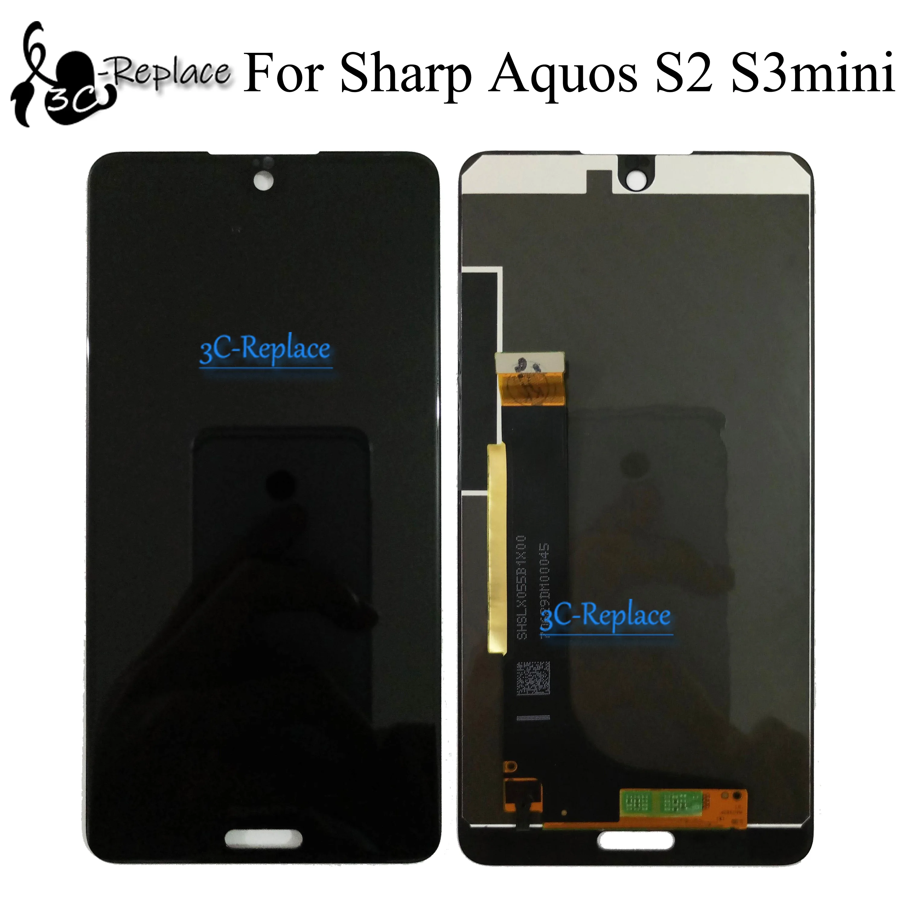 

For Sharp Aquos S2 FS8008 FS8010 FS8016 / C10 / For Sharp Aquos S3 MINI FS8018 Full LCD DIsplay Touch Screen Digitizer Assembly