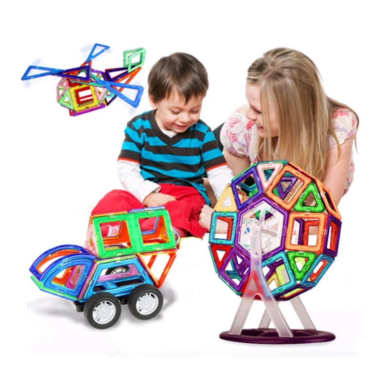 DIY 3D пластиковые кирпичи, Магнитный конструктор, набор для строительства, модель и строительная игрушка, пластиковые магнитные блоки, развивающие игрушки