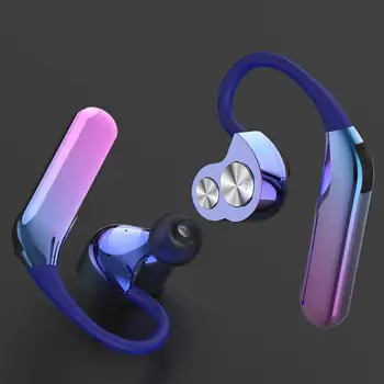 

X6 Wireless Bluetooth Waterproof Headset TWS Bilateral Stereo Hanging Ear Type 5.0 Double Moving Ring Headphones