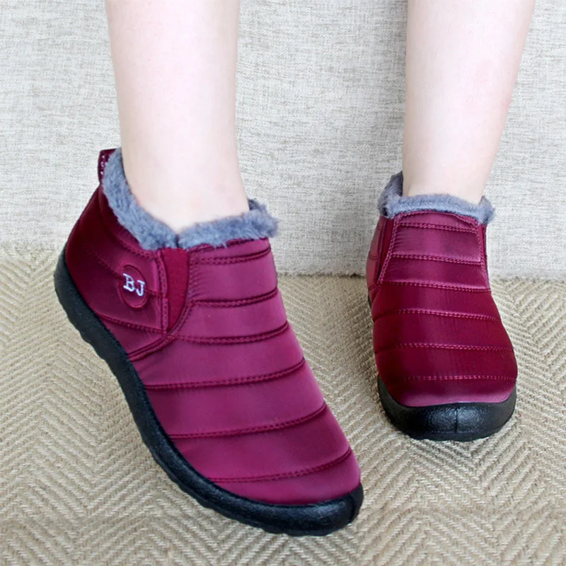 

Ankle Boots Women Plus Size35-44 Waterproof Women Winter Shoes Couple Unisex Snow Boots 2018 Women Boots Warm Winter Women Shoes