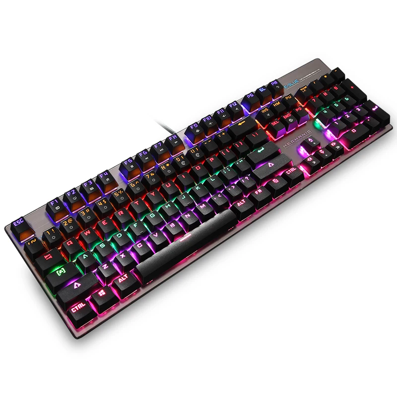 E 3LUE игровой Проводная Механическая клавиатура 104 ключей световой с синий и