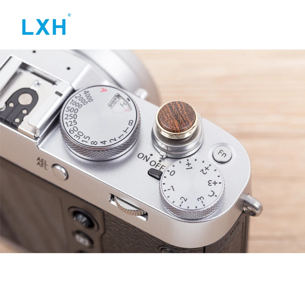LXH деревянная и металлическая поверхность камеры Мягкая кнопка спуска затвора для Fujifilm Fuji XT20 X100F X-T2 X100T X-T10 X20 с резиновым кольцом