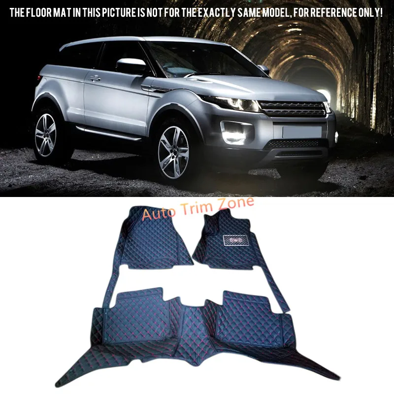 Interior Black Leather Floor Mats Carpets For Land Rover Range