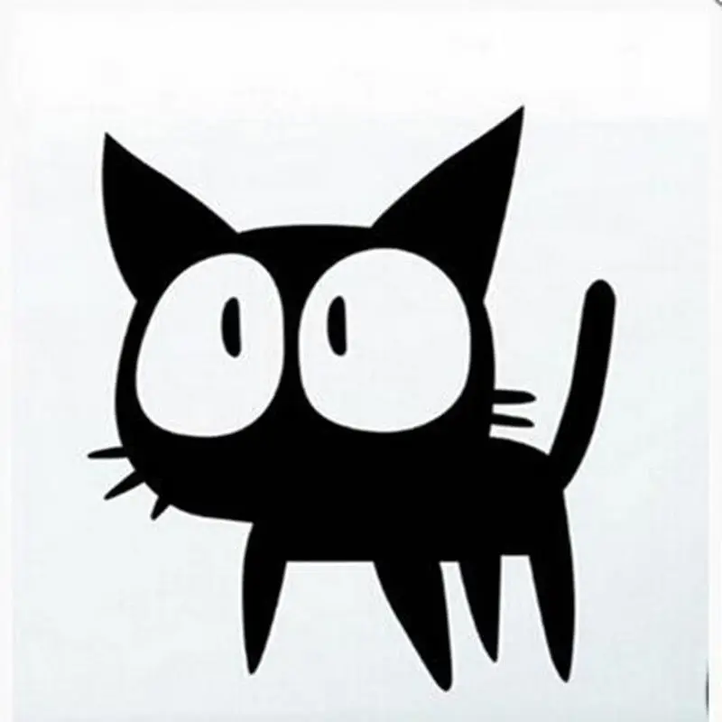 Стикеры черный кот. Наклейка - кот. Мультяшный кот. Наклейки черные коты. Наклейки с котами черно белые.