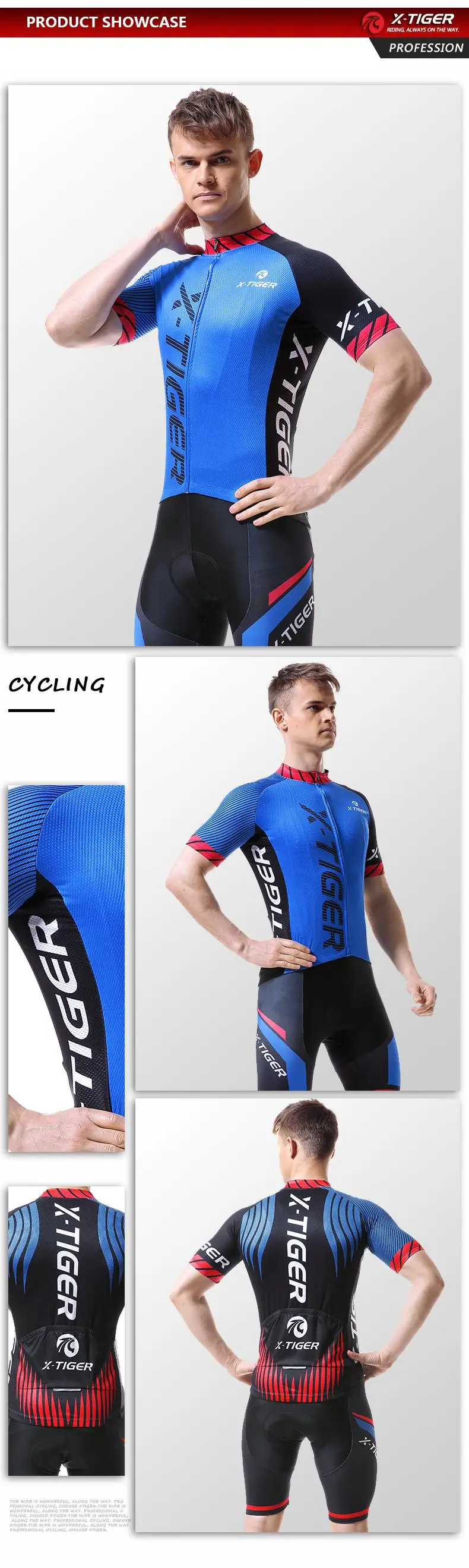 X-Tiger Pro Велоспорт майки набор Майо Ropa Ciclismo горный велосипед одежда спортивная одежда гоночный велосипед одежда Велоспорт Комплект