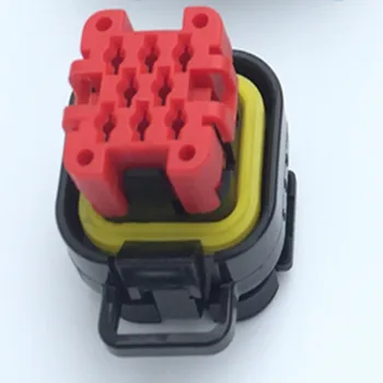 

5pcs/lot ECU 8 Pin/Way Tyco AMP Female Waterproof Automotive Connector Plug With Cable Pigtail 776286-1